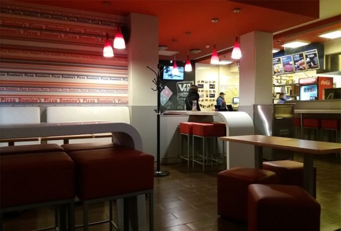 Domino`s Pizza на ул. Мишуги - интерьер пиццерии
