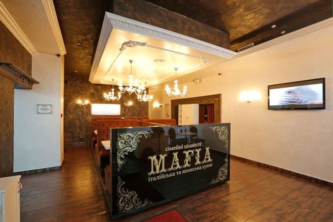 Интерьер ресторана MAFIA на ул. Срибнокильской